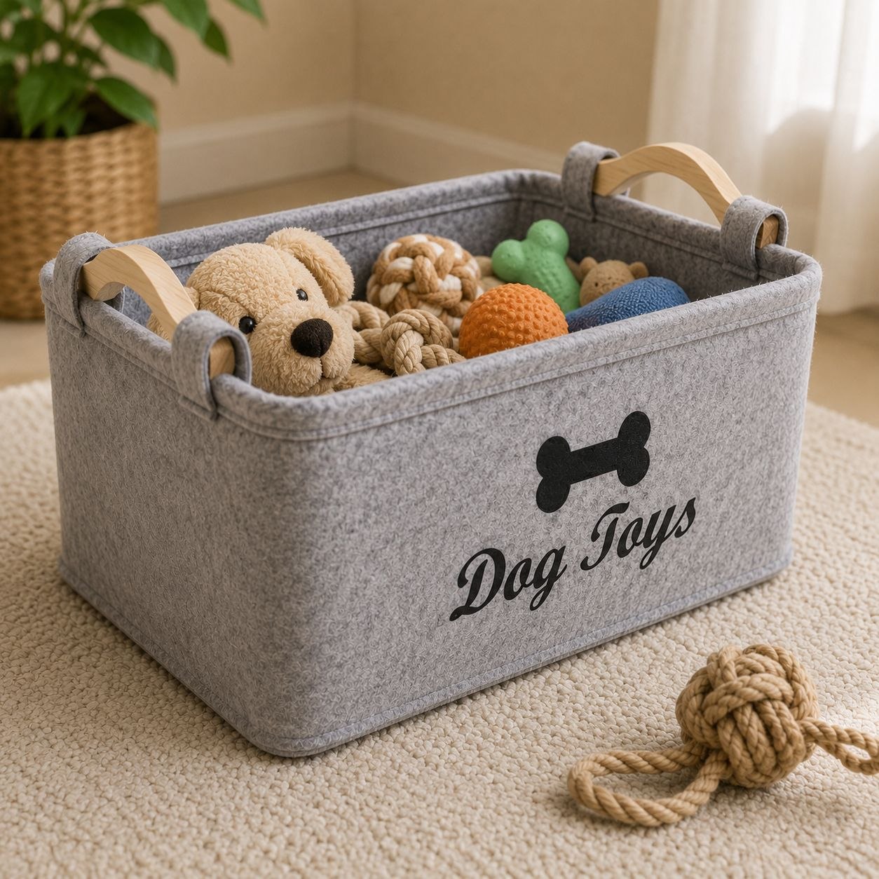 Felt Pet Storage Basket
